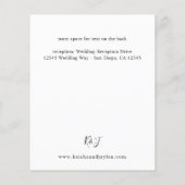 Budget Beige Herfst Bloemendetails Flyer (Achterkant)