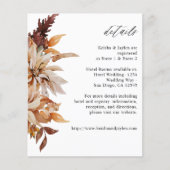 Budget Beige Herfst Bloemendetails Flyer (Voorkant)