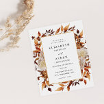 Budget Beige Herfst Floral 2 Wedding Flyer<br><div class="desc">******* MATTE PAPIER IS THIN. UPGRADE VOOR EEN THICKERPAPIER. GEEN ENVELOPEN. VOOR HET VOORRADEN VAN DE KAART, DE KAARTEN VAN DE THICKER, CONTROLEER DE VERBINDING HIERONDER. THICKER-KAARTEN HEBBEN EEN OPTIE VOOR kaart OF OMVAT HEN******** Geen enveloppen, papieren versie. Bespaar geld op formele uitnodigingen met deze kleine uitnodiging. Zorg dat je...</div>