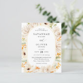 Budget Beige & Oranje Bloemen Bruiloft 2 (Staand voorkant)