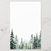 Budget berg bestemming bruiloft uitnodiging flyer (Achterkant)