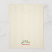 Budget Berries en Branches - kerstuitnodiging Flyer (Achterkant)