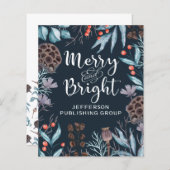 Budget Berries Merry and Bright Holiday Card (Voorkant / Achterkant)