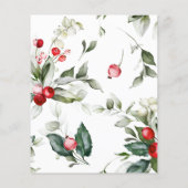 Budget Berry een vrolijk klein Baby shower uitnodi (Achterkant)