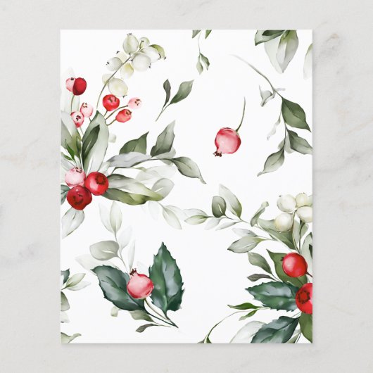 Budget Berry een vrolijk klein Baby shower uitnodi (Achterkant)