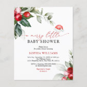 Budget Berry een vrolijk klein Baby shower uitnodi (Voorkant)