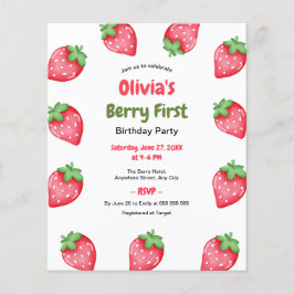 Budget Berry Eerste Verjaardag 1e Verjaardag Uitno Flyer