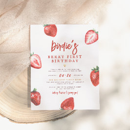 Budget Berry First Strawberry Girl 1e verjaardag