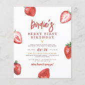 Budget Berry First Strawberry Girl 1e verjaardag (Voorkant)