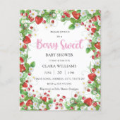 Budget Berry Sweet Baby shower Invitation (Voorkant)