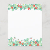 Budget Berry Sweet Baby shower Invitation Flyer (Achterkant)