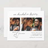 Budget Beslisst op het Verloving van de Foto van F (Voorkant / Achterkant)