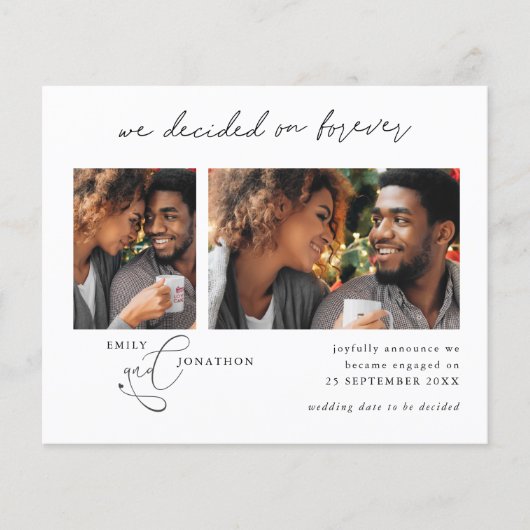 Budget Beslisst op het Verloving van de Foto van F (Voorkant)