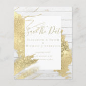BUDGET BESPAAR DATA Gold Foil Glitter Ziet er Abst (Voorkant)