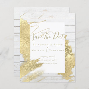 BUDGET BESPAAR DATA Gold Foil Glitter Ziet er Abst