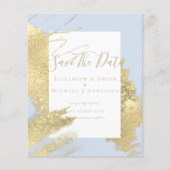 BUDGET BESPAAR DATA Gold Foil Glitter Ziet er Abst Flyer (Voorkant)