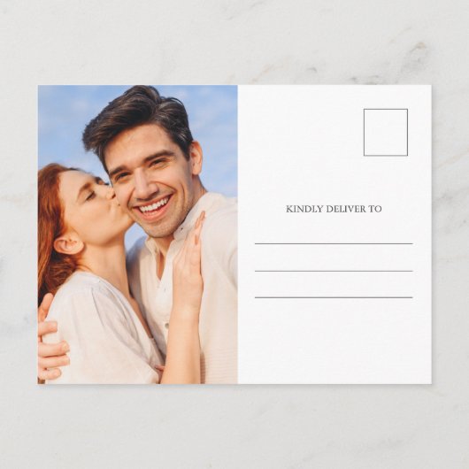 Budget Bespaar de datum in Spanish Maroon Aankondigingskaart (Achterkant)