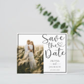 Budget Bespaar onze datum 3 foto bruiloft (Staand voorkant)