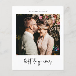 Budget Best Day Ever Foto Dankuwelkaart Flyer
