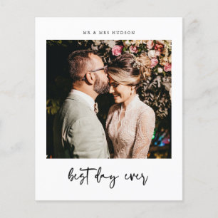 Budget Best Day Ever Foto Dankuwelkaart Flyer