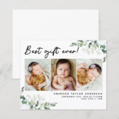 Budget Best Gift Ever Foto Birth Announounding (Voorkant / Achterkant)