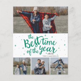 Budget Beste Tijd van het Jaar Foto Holiday Card