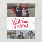 Budget Beste Tijd van het Jaar Foto Holiday Card (Voorkant)