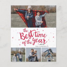 Budget Beste Tijd van het Jaar Foto Holiday Card