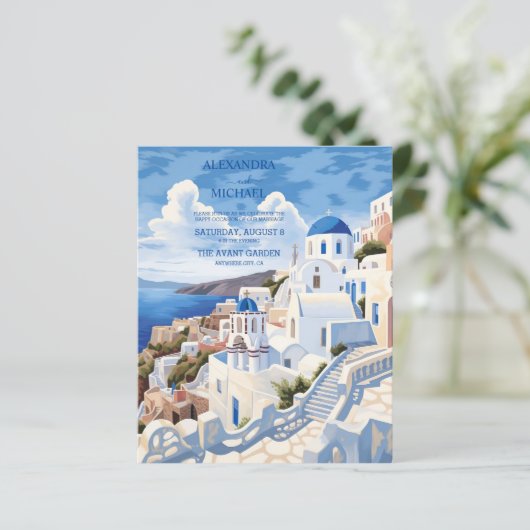 Budget Bestemming Griekenland Santorini Bruiloft (Staand voorkant)