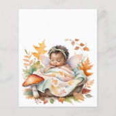 Budget Betoverde Herfst Bos Baby Shower (Achterkant)