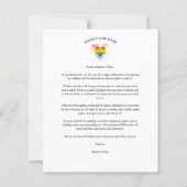 Budget Better Together Pride Rainbow LGBT Heart   (Achterkant)