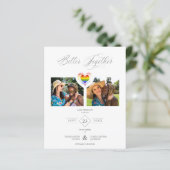 Budget Better Together Pride Rainbow LGBT Heart   (Staand voorkant)