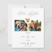 Budget Better Together Pride Rainbow LGBT Heart   (Voorkant)