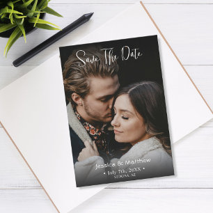 Budget Bewaar de datum, namen Volledige foto & inf Notitiekaartje