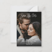 Budget Bewaar de datum, namen Volledige foto & inf Notitiekaartje (Voorkant)