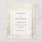 Budget Bewaar onze datum Faux Gold kalligrafie & f (Achterkant)