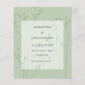 Budget Bewaar onze datum Faux Gold kalligrafie & f (Achterkant)