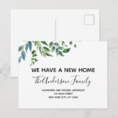 Budget Bewegende Aankondiging Lente Groen Postcar Briefkaart (Voorkant / Achterkant)