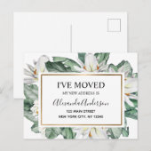 Budget Bewegende Aankondiging Tropische Bloemen Po Briefkaart (Voorkant / Achterkant)