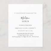 Budget Big Afstudeerder Magazine Stijl foto Aankon Flyer (Achterkant)