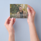 Budget Big Mod Name Photo Afstuderen kondigt aan Flyer (Hand)