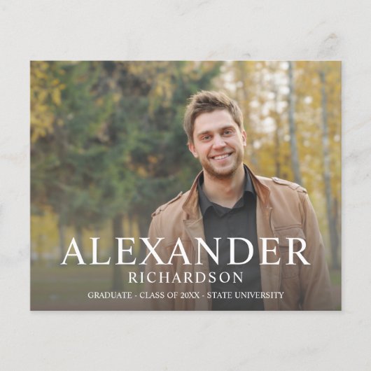 Budget Big Mod Name Photo Afstuderen kondigt aan Flyer (Voorkant)