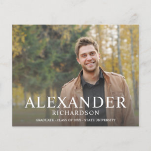 Budget Big Mod Name Photo Afstuderen kondigt aan Flyer