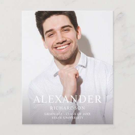 Budget Big Mod Name Photo Afstuderen kondigt VER a Flyer (Voorkant)