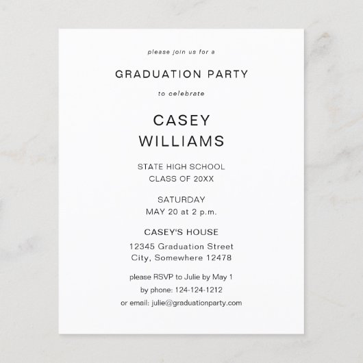 Budget Big Mod Name Photo Graduparty VER (Achterkant)