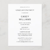 Budget Big Mod Name Photo Graduparty VER Flyer (Achterkant)