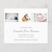 Budget Big Sister Foto New Baby Announge (Achterkant)