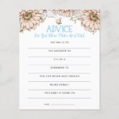 Budget bijenadvies mama Pap Blue Baby shower Game (Voorkant)