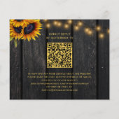 Budget bijtende QR code foto bruiloft uitnodiging Flyer (Achterkant)