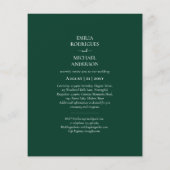 BUDGET Bilingual Double Sided Wedding Boda Green Flyer (Achterkant)